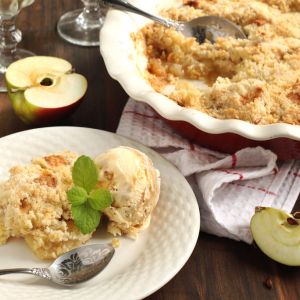 Jabłka pod kruszonką