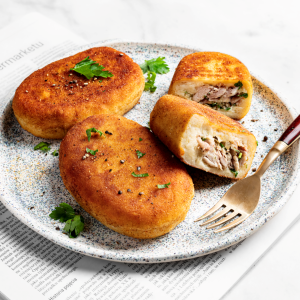 Kotlety ziemniaczane z kurczakiem