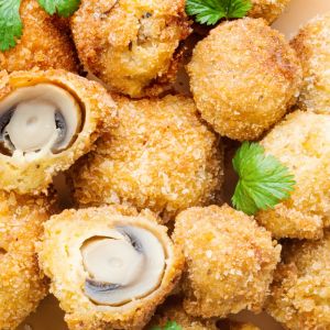 pieczarki panierowane