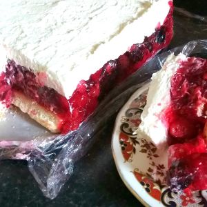 malinowa chmurka bez pieczenia