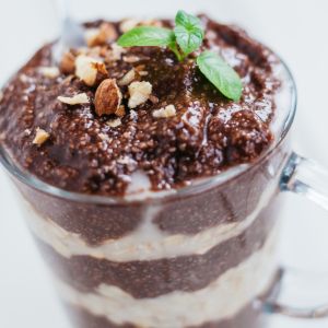 nocna owsianka tiramisu