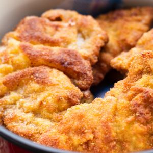 kotlety schabowe z lnem