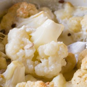 kalafior z siemieniem