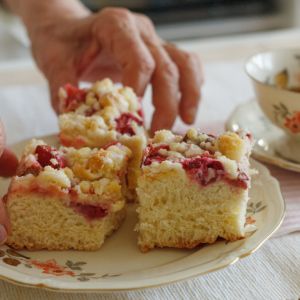 placek drożdżowy z owocami