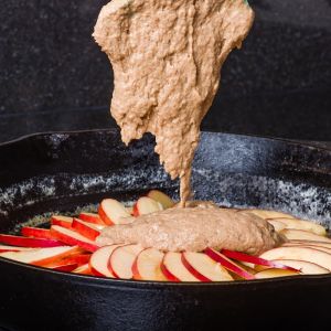 deser jabłkowy z patelni