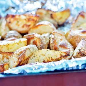 pieczone ziemniaki z dodatkiem