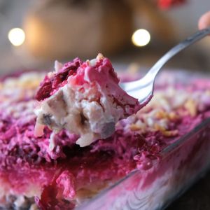 śledzie pod pierzynką