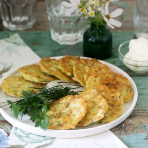 placki z ogórków małosolnych