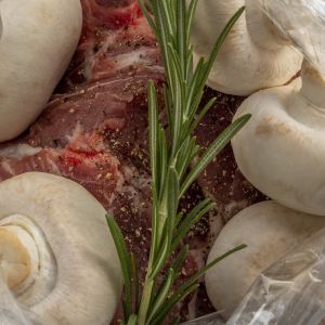 karkówka z pieczarkami