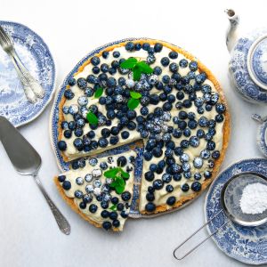 Ciasto z borówkami amerykańskimi i serkiem mascarpone