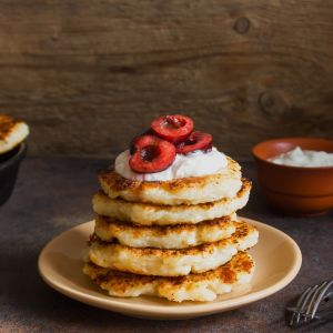 placki z kaszy manny i banana