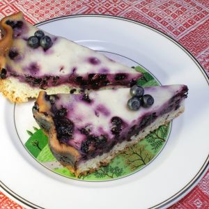 ciasto jogurtowiec z borówkami