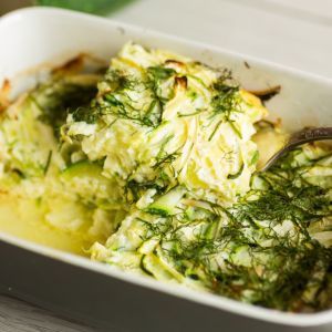 omlet z cukinii z piekarnika