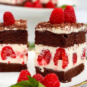 Szybkie ciasto z malinami i mascarpone