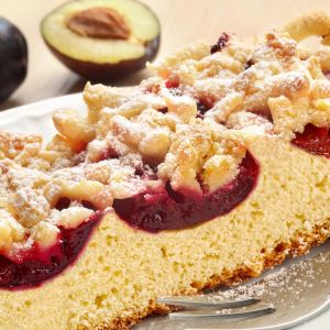 ciasto ze śliwkami na maślance