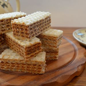 wafle z masą kajmakową