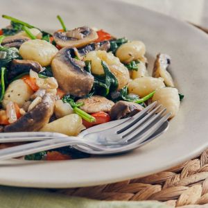 gnocchi z pieczarkami