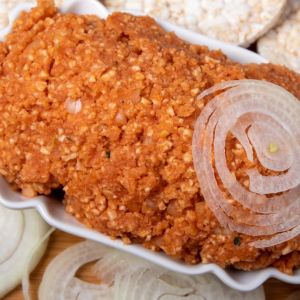 metka cebulowa bez mięsa na waflach ryżowych