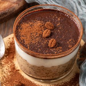 tiramisu z płatków owsianych i chia