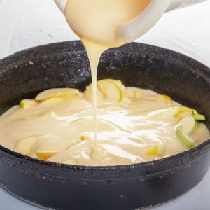 ciasto jabłkowe z budyniem