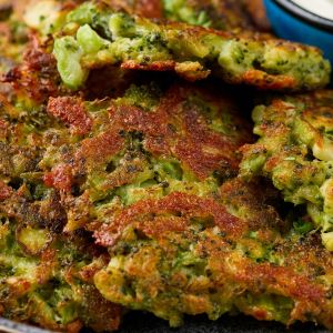 placki brokułowe