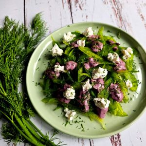 sałatka z zielonej papryki