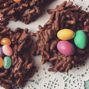 gniazdka czekoladowe