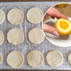 jajka na cieście francuskim