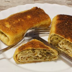 krokiety z młodą kapustą