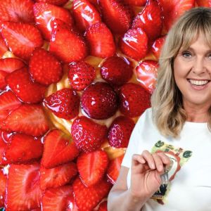 tarta z truskawkami i mascarpone