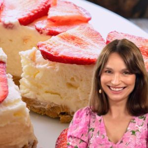 sernik z truskawkami