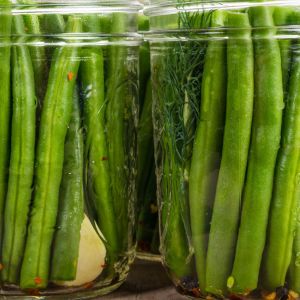 fasolka szparagowa w słoikach