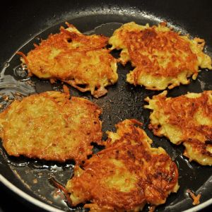 Placki ziemniaczane z kaszą manną
