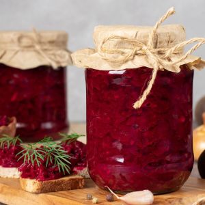 buraczki do słoików z jabłkami