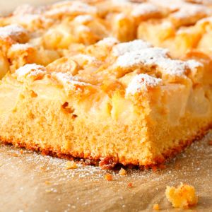 Maślane ciasto z gruszkami