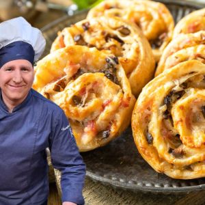 ślimaczki z ciasta francuskiego Rączki