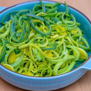 surówka z zielonej części pora