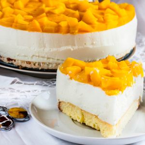 tropikalny sernik jogurtowy na zimno