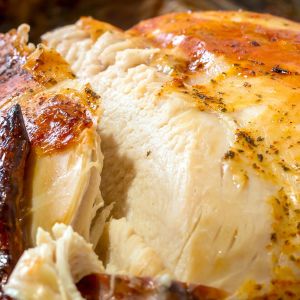 soczysty kurczak pieczony - moczony w solance