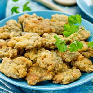 wątróbka smażona w panierce