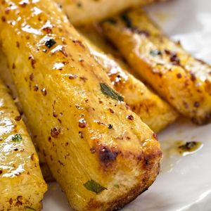 pieczone kłącza pałki wodnej