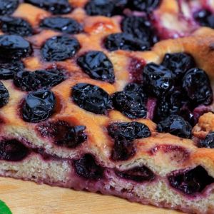 Schiacciata all'uva - schiacciata z winogronami