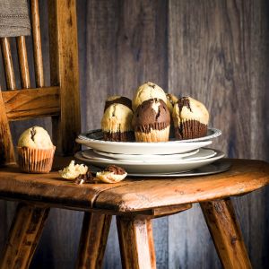 Dwukolorowe muffinki