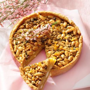 Mazurek cytrusowy z migdałami