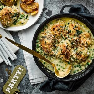 Kurczak w sosie porowym