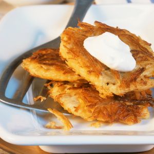 Placki ziemniaczane ze śmietaną