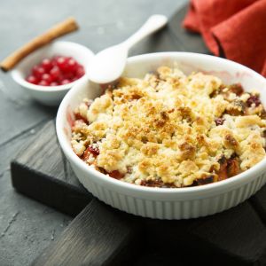 Rabarbar pod kruszonką