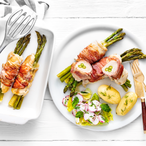 Roladki z kurczaka ze szparagami