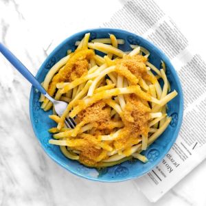 Fasolka szparagowa z bułką tartą