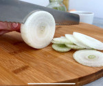Onion bhaji – krojenie cebuli